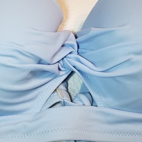 NWT CROSS BACK BONED UNDERWIRE SUPPORT MOLDED CUPS SWIMSUIT SWIM BRA TOP - Picture 2 of 5